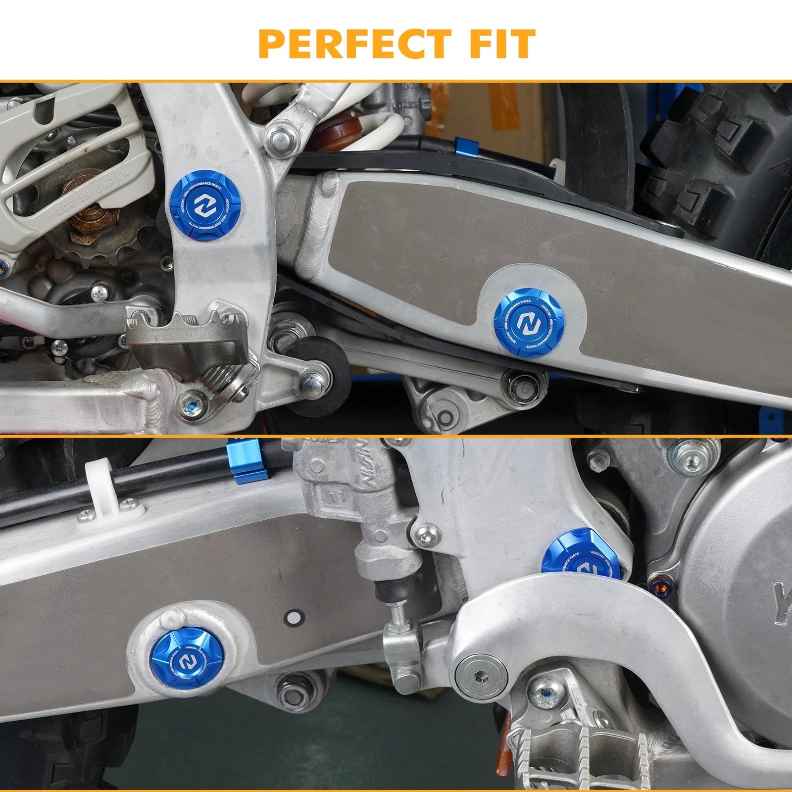 CNC Frame Hole Plug Cover Set for Yamaha YZ250 (2016–2023)