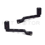 Black Skull Heel Toe Shift Levers w/ Shifter Pegs for Harley Electra Glide (1988–2017)