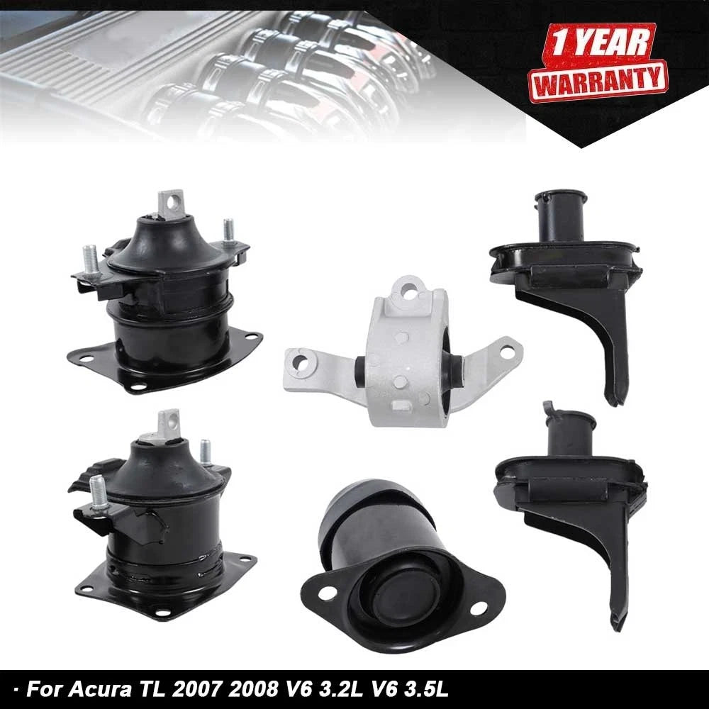 6X Engine Motor & Transmission Mount for Acura TL (2007â2008)