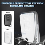 Full Seal TPU Remote Key Fob Case Shell for Lexus (2014-2020) 3-Button