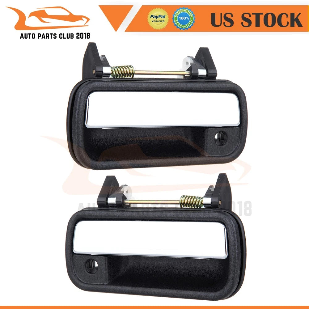 Set of 2 Chrome Exterior Door Handles for Toyota Pickup 4Runner (1989–1995)