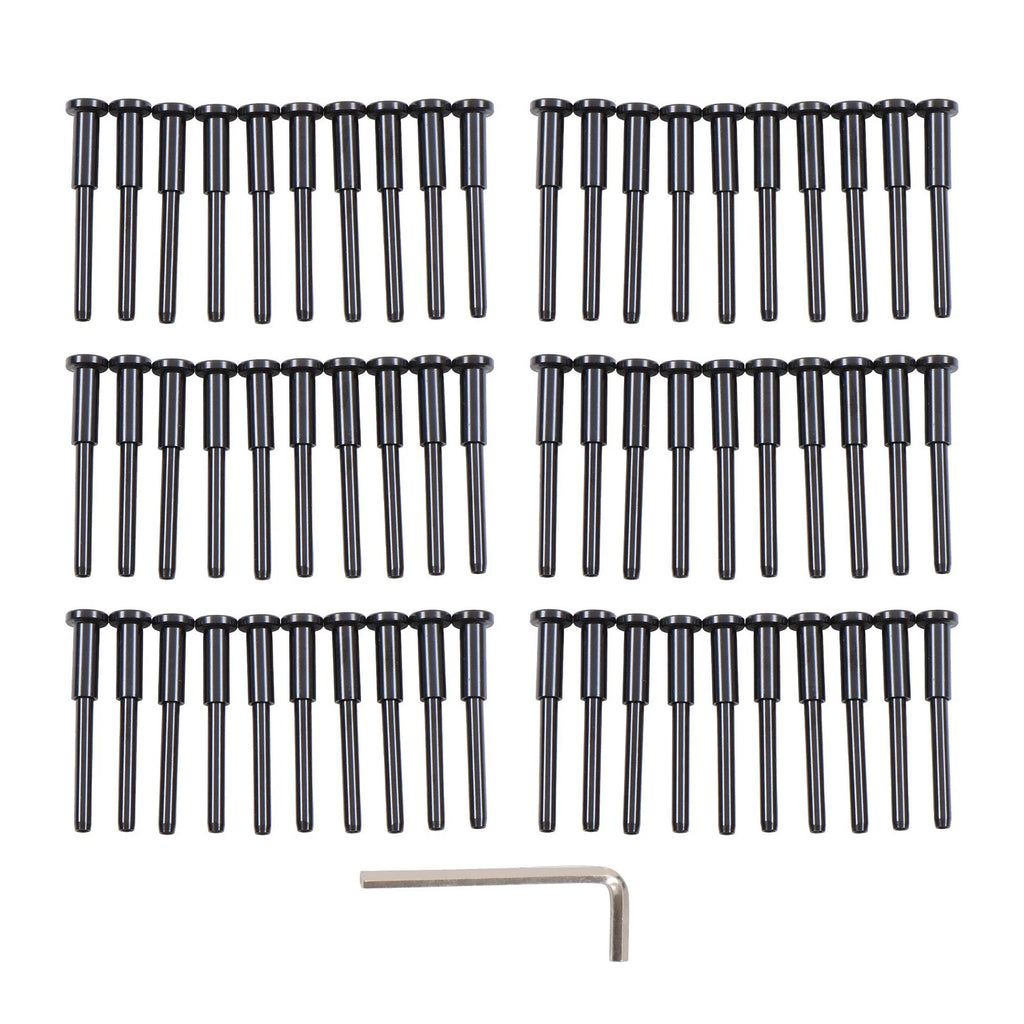 Invisible Receiver & Swage Stud Kit for Cable Rail (T316 Stainless Steel, 60 Pcs)