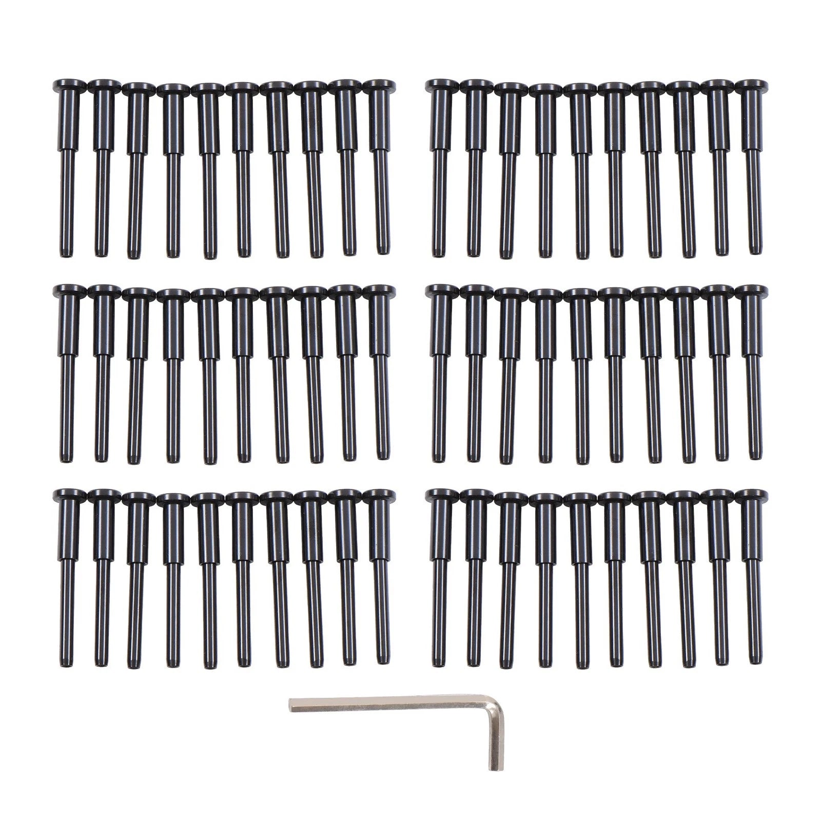 Invisible Receiver & Swage Stud Kit for Cable Rail (T316 Stainless Steel, 60 Pcs)