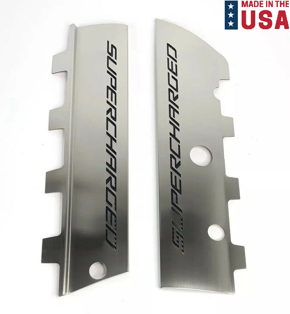Fuel Rail Covers Black Carbon Fiber for Chevrolet Corvette Z06 (2015–2019)
