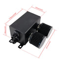 2 Port Dual Breather Filter Oil Catch Can Reservoir Tank Kit for Universal