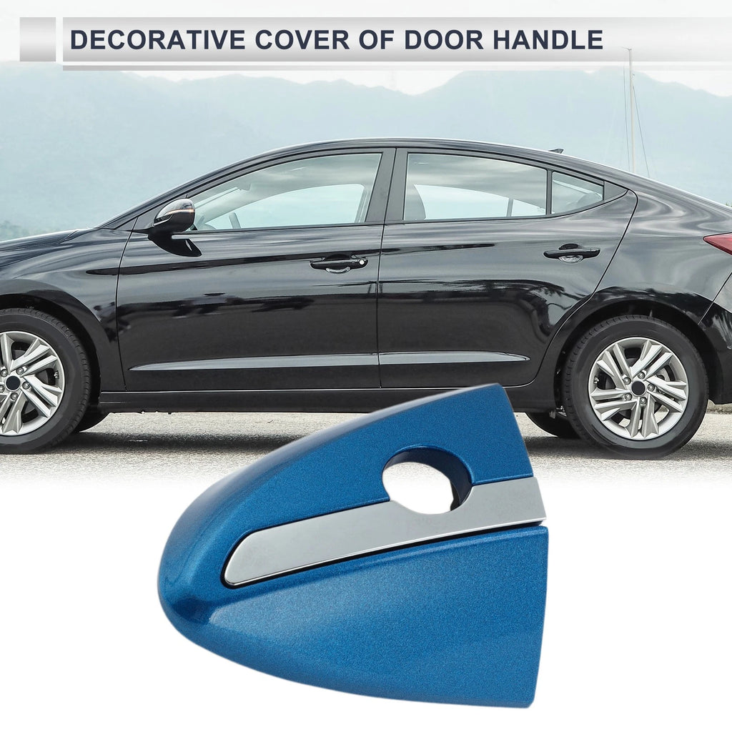 Front Left Door Handle Lock Cylinder Cover for Toyota Corolla (2014–2018) Blue