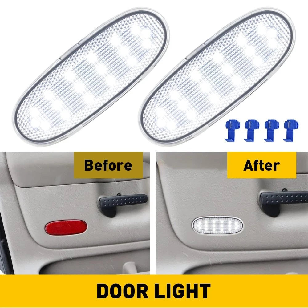 LED Rear Door Panel Lights for Dodge Ram, Durango, Aspen (2002–2009) EOH