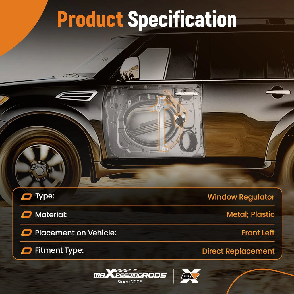 Power Window Regulator with Motor for Mercury Grand Marquis (1992-2011)