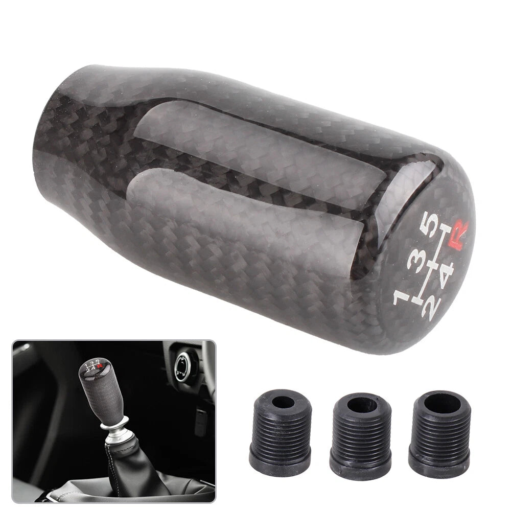 Carbon Fiber Manual Gear Shift Knob for Universal 5 Speed