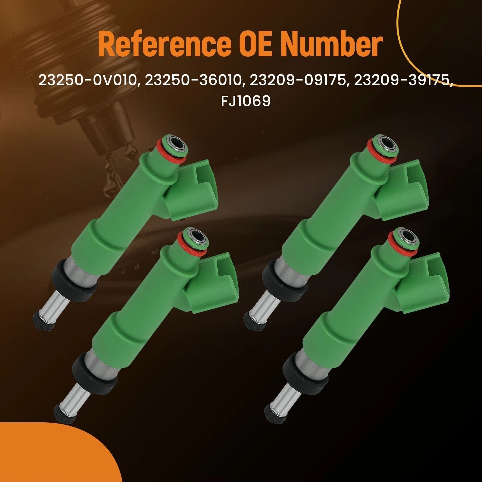4X Fuel Injectors for Toyota Camry Avalon Highlander RAV4 2.5L 2.7L (2009–2018)