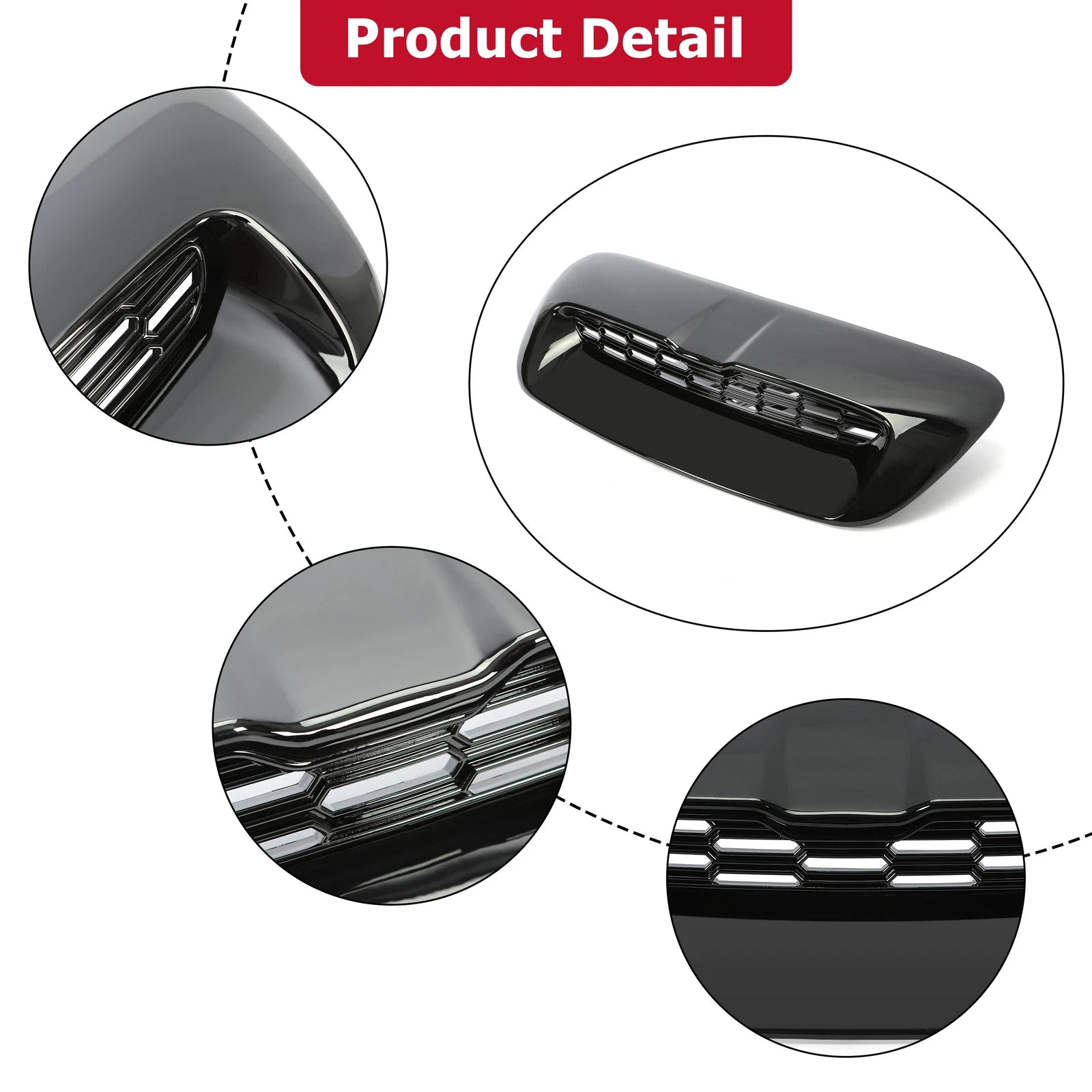 Glossy Black Hood Scoop Air Vent for Mini Cooper S (2007-2014)