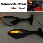 LED Turn Signal Lights Rearview Mirrors for Suzuki GSXR100 (Universal)