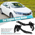 Hood Hinge Set of 2 for Toyota (5341012550, 5341002170)