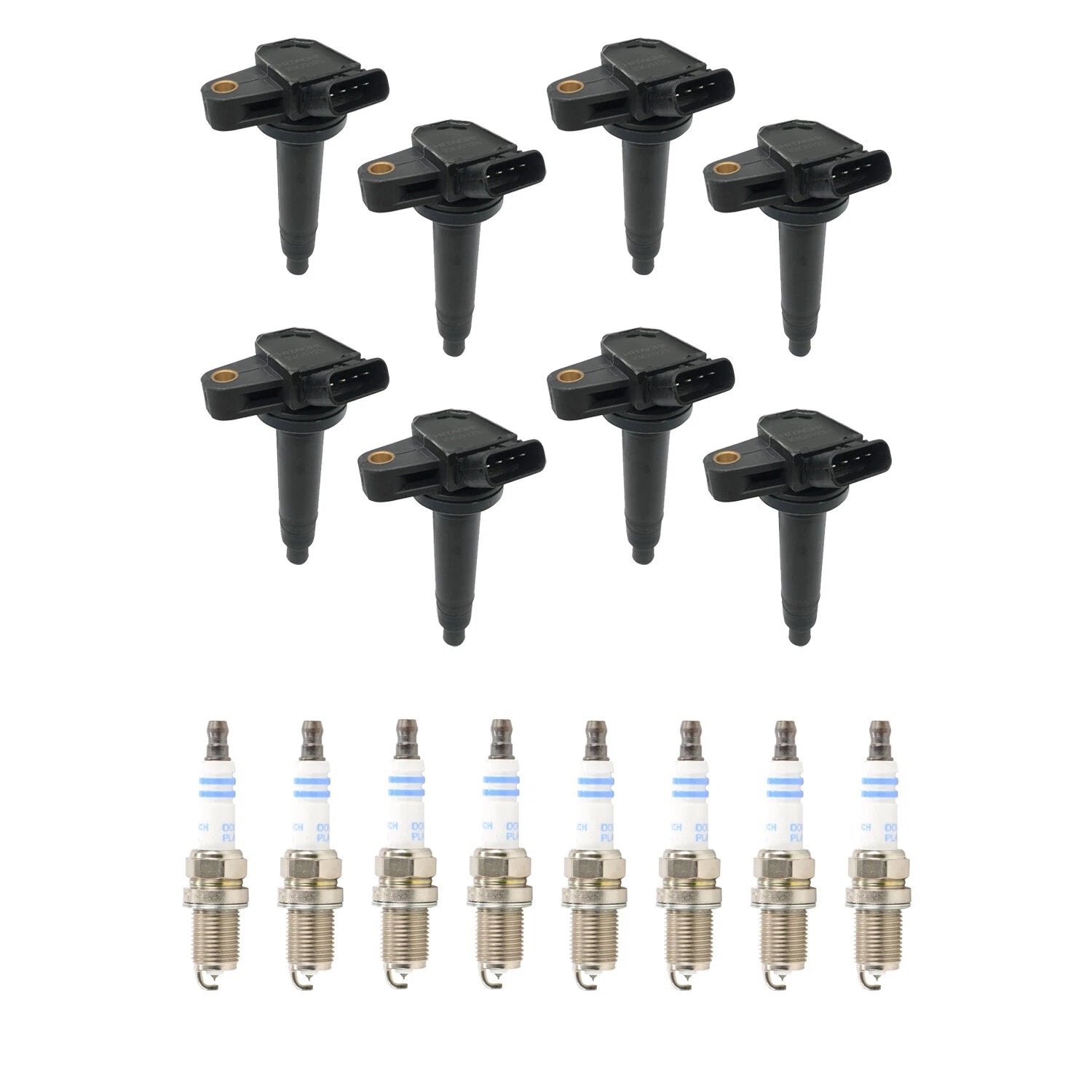 Set of 8 Ignition Coils & Spark Plugs for Lexus LX470 (1998–2007)