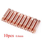 10X Contact Tips for MB15AK MIG Welder Torch (0.6 - 1.2mm)
