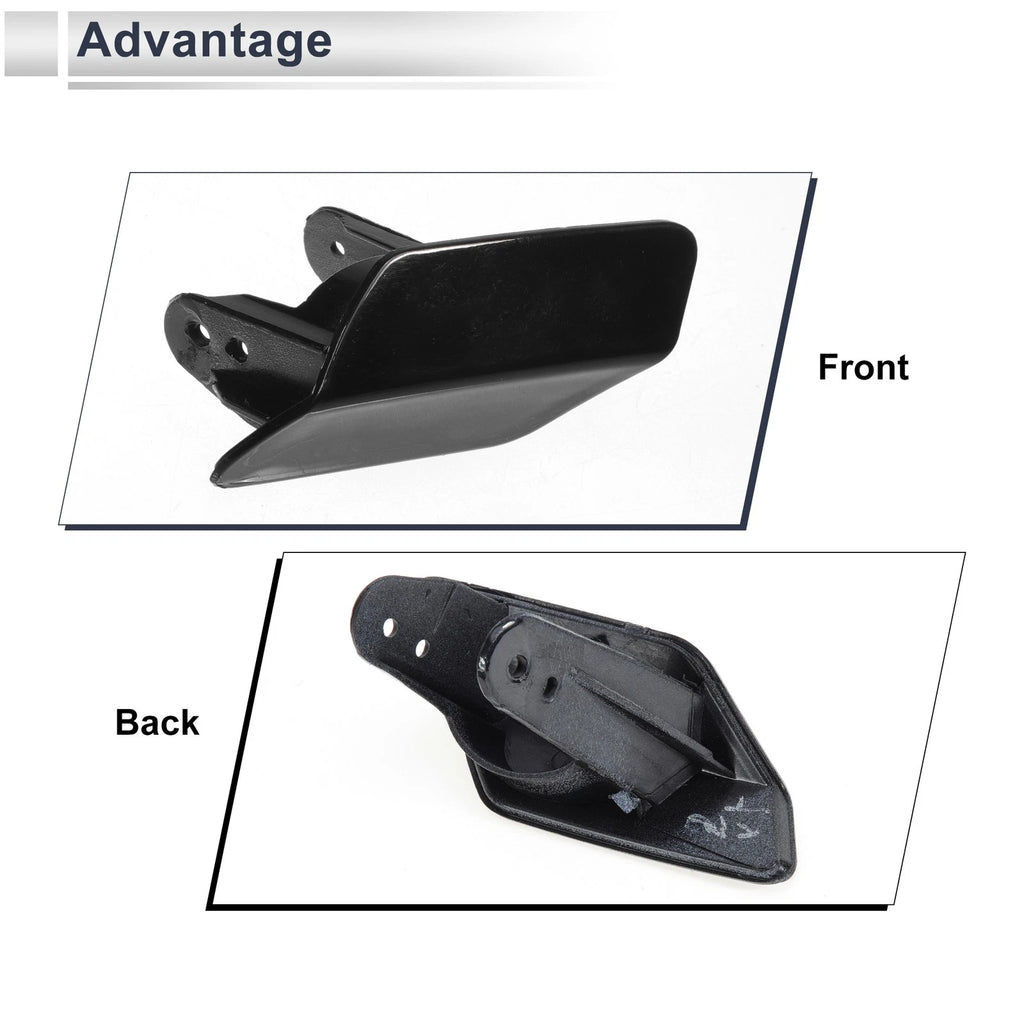 Front Left Headlight Washer Nozzle Cover for BMW 320i (2013–2018) Black