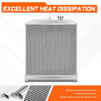 2-Row Aluminum Racing Radiator for Honda Civic (1992–2000) & Integra (1994–2001)