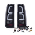 Set of 2 LED Tail Lights for Chevy Silverado (1999–2006) Black Smoke