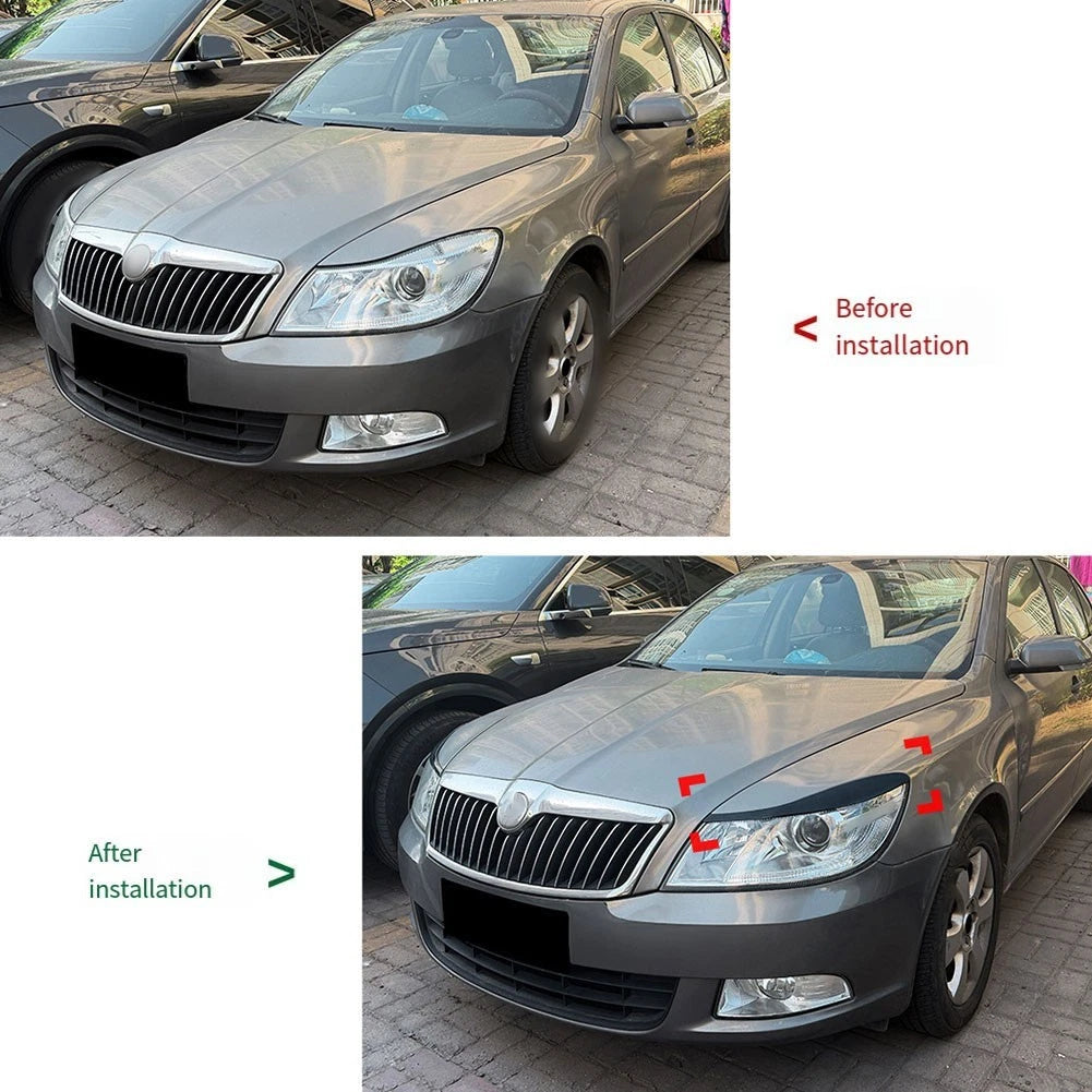 Headlight Eyebrow Trim Cover for Skoda MK2.5 (2008–2012)