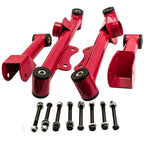 4X Upper & Lower Rear Tubular Control Arms for Ford Mustang (1979–2004) w/ Bushings