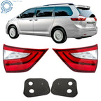 Set of 2 Inner Tail Light Lamp Assembly for Toyota Sienna (2015–2020)