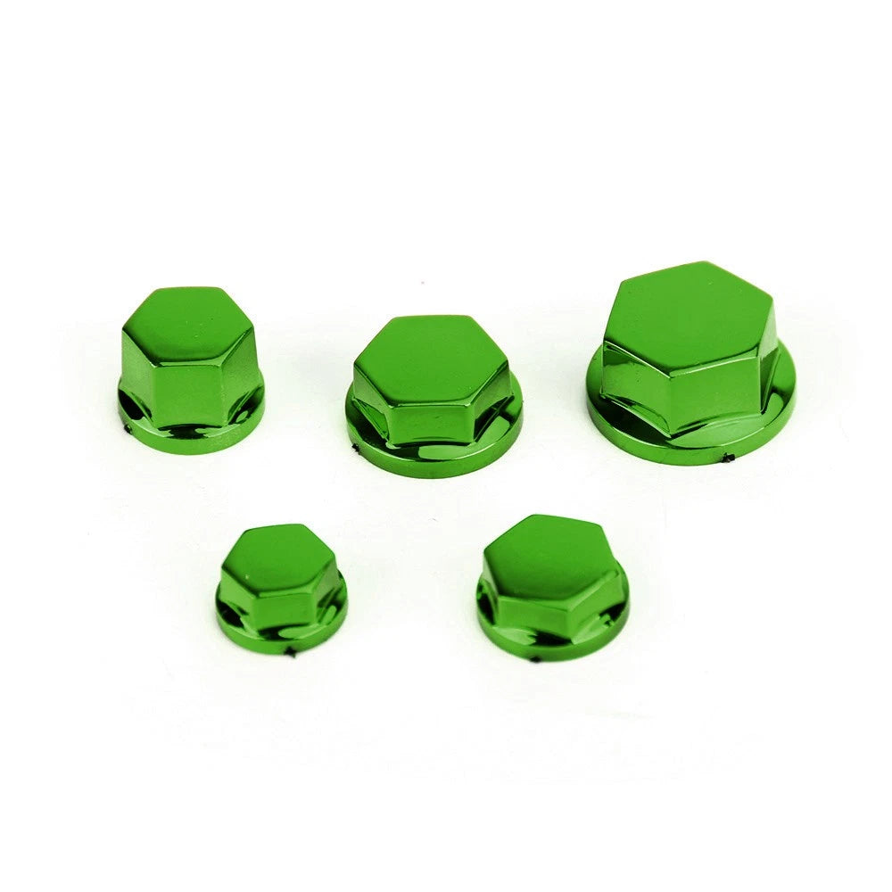 30 Screw Cap Cover Hexagon Socket for Kawasaki Motorcycle Green