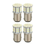 1157 BAY15D 4pcs 50SMD LED Tail Stop Light Bulbs 6000K Pure White for Vehicles