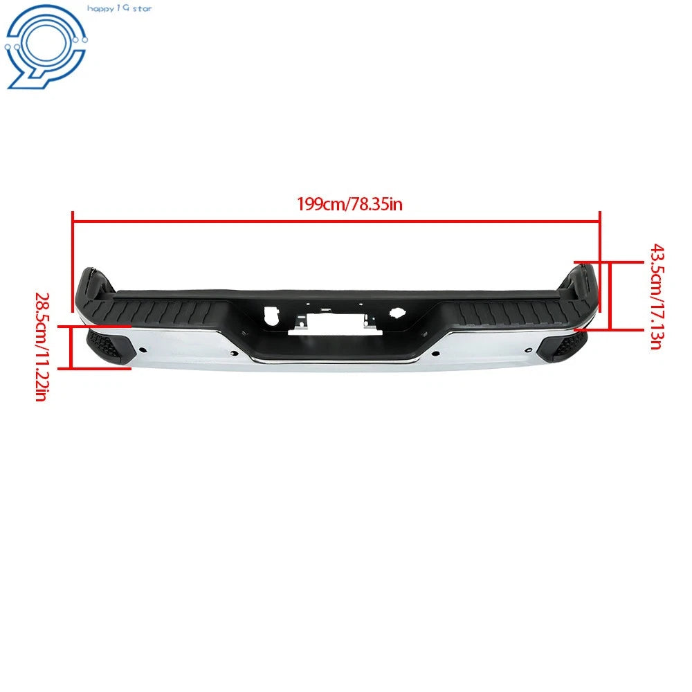 Rear Bumper Assembly for Chevy Silverado GMC Sierra (2019–2023)