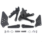 Front Footrest Peg Brackets for Kawasaki ZX10R (2006–2010) - Black