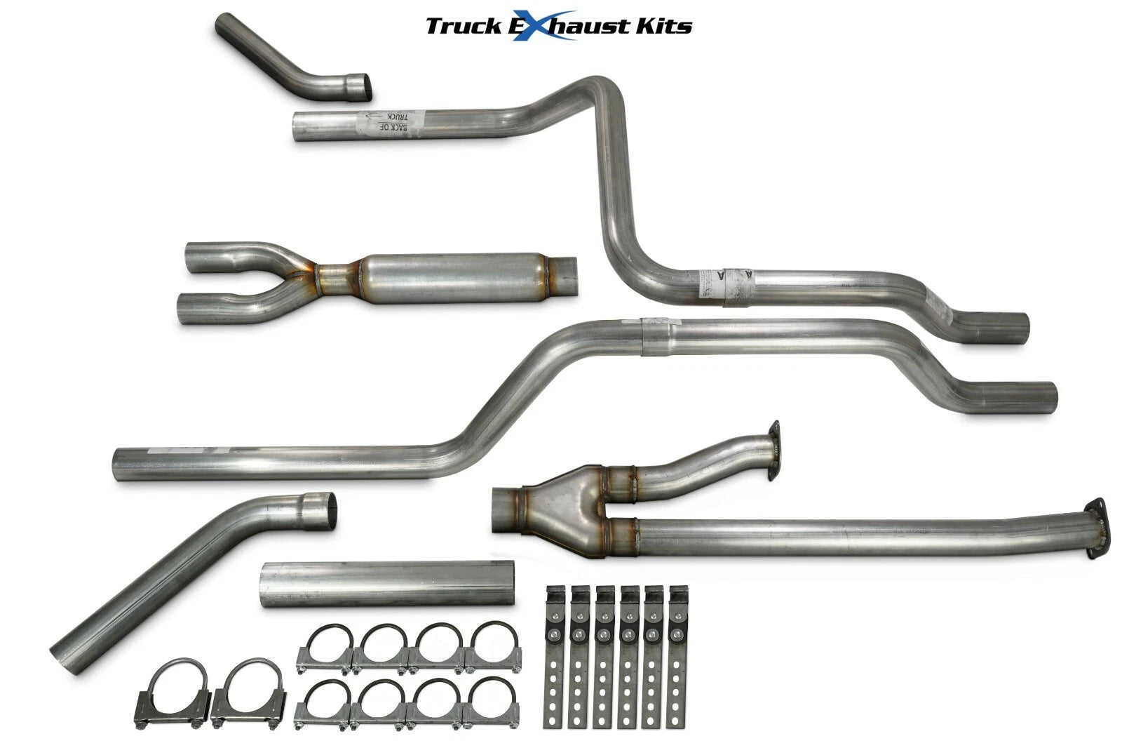 2.5" Dual Exhaust Kit for Toyota Tundra (2014–2021) Glasspack Corner Exit