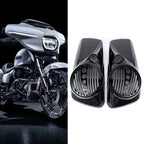 8 Inch Speaker Lids with Tweeter for Harley Touring (2014–2024) Gloss Black
