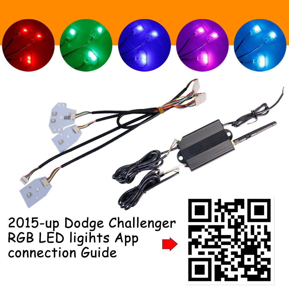 RGBW Multicolor LED Headlight Circuit Board for Dodge Charger (2015–2023)