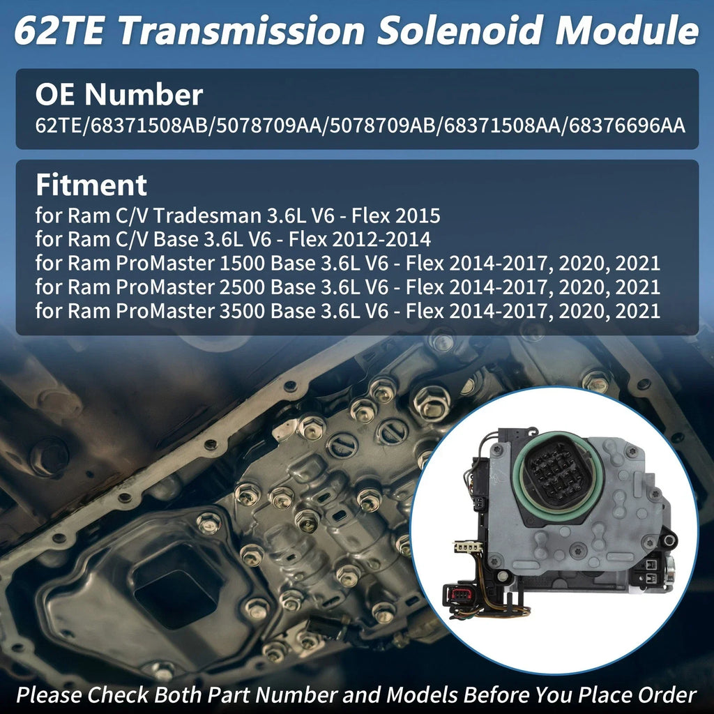 62TE Transmission Valve Body Solenoid for Dodge (2010-2014)