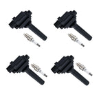 Ignition Coil Set of 4 with Iridium Spark Plugs UF237 for Suzuki
