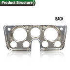 Dash Bezel for Chevy C10 Truck (1967–1972) Black/Chrome 7 Hole