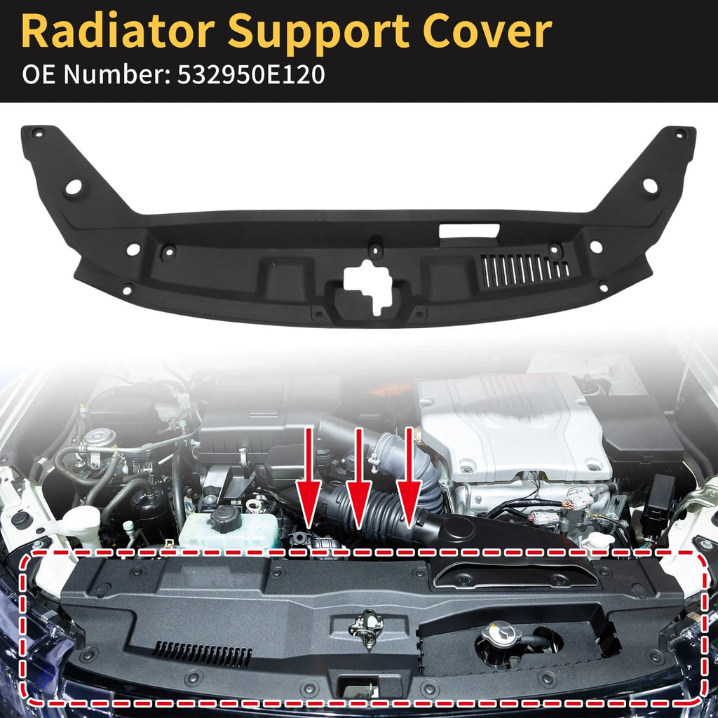 Radiator Support Cover for Toyota Highlander (2020–2023) No. 532950E120