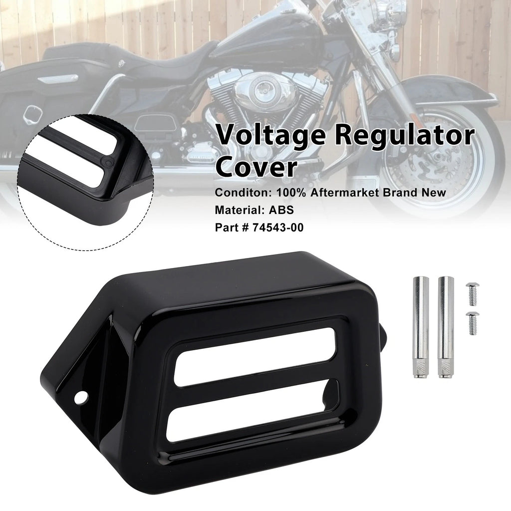 Voltage Regulator Cover for Harley Road King Electra Street Glide (1997–2008) Black