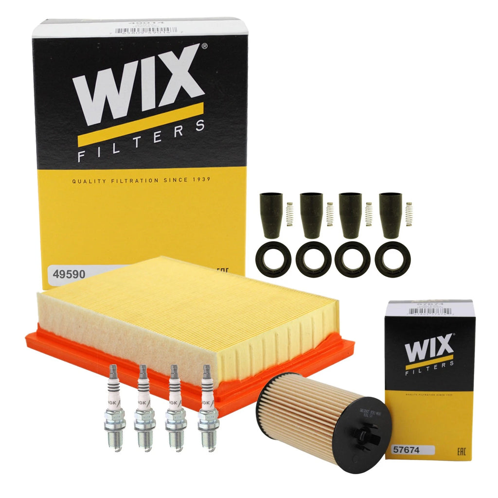 Wix Tune Up Kit with NGK 4 Spark Plugs & Coil Boots for Chevy Sonic (2012–2016)