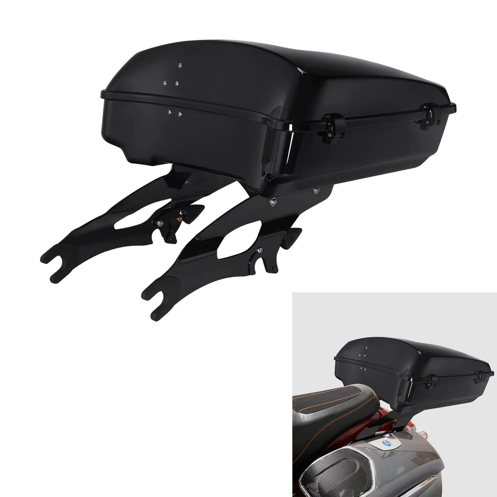 Chopped Trunk Mount Rack for Harley Chieftain Limited (2017–2025) Black