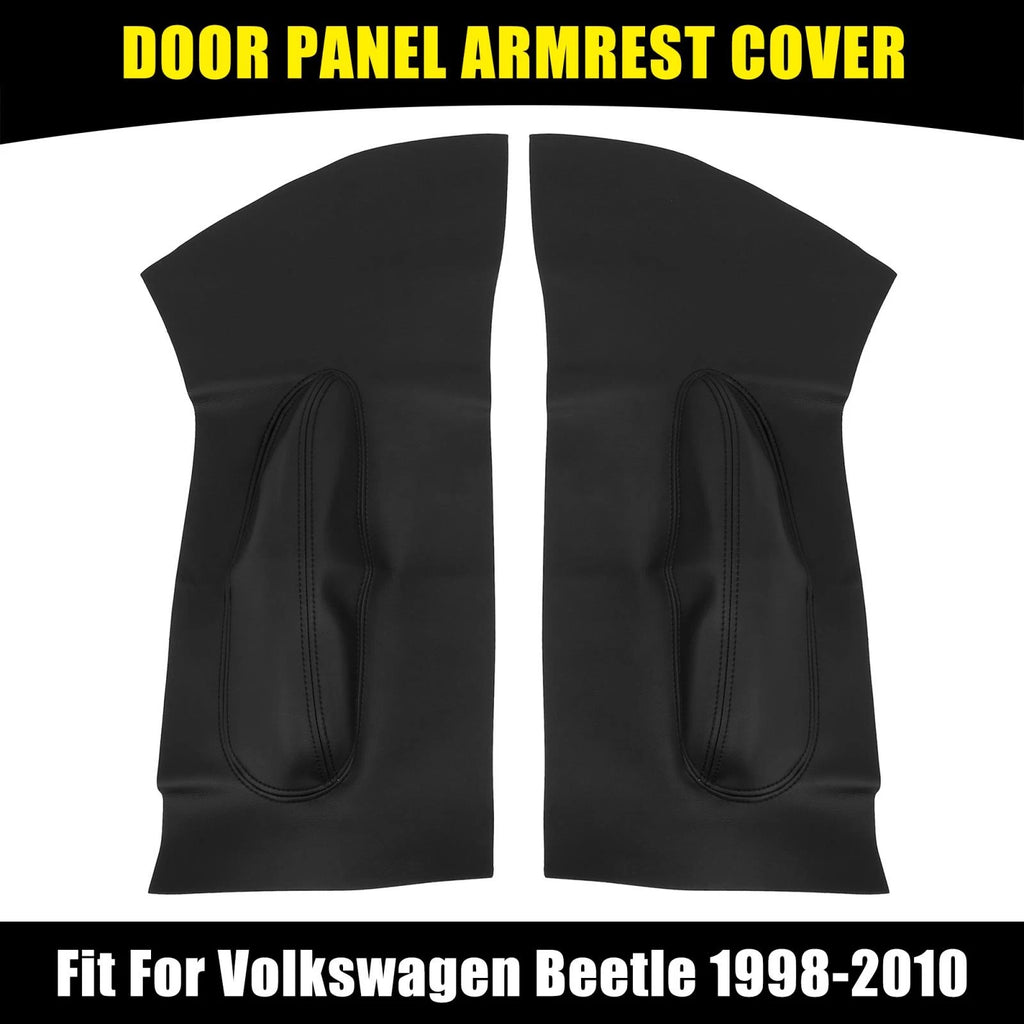 Pair Microfiber Leather Door Panel Armrest Cover for Volkswagen Beetle 