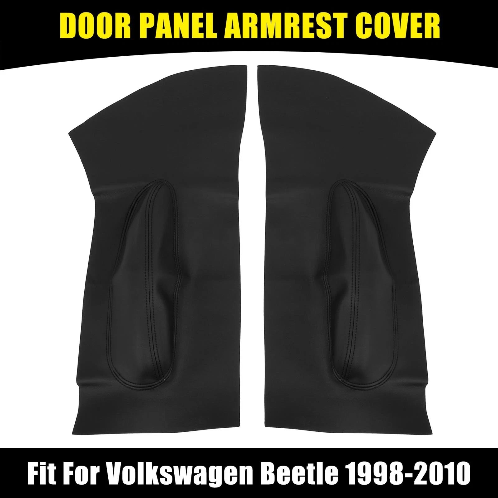 Pair Microfiber Leather Door Panel Armrest Cover for Volkswagen Beetle 