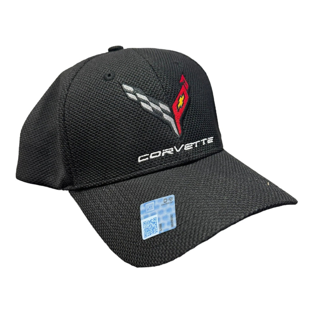 Licensed Chevy C8 Corvette Black Flexfit Hat for Chevrolet Corvette (2020–2024)