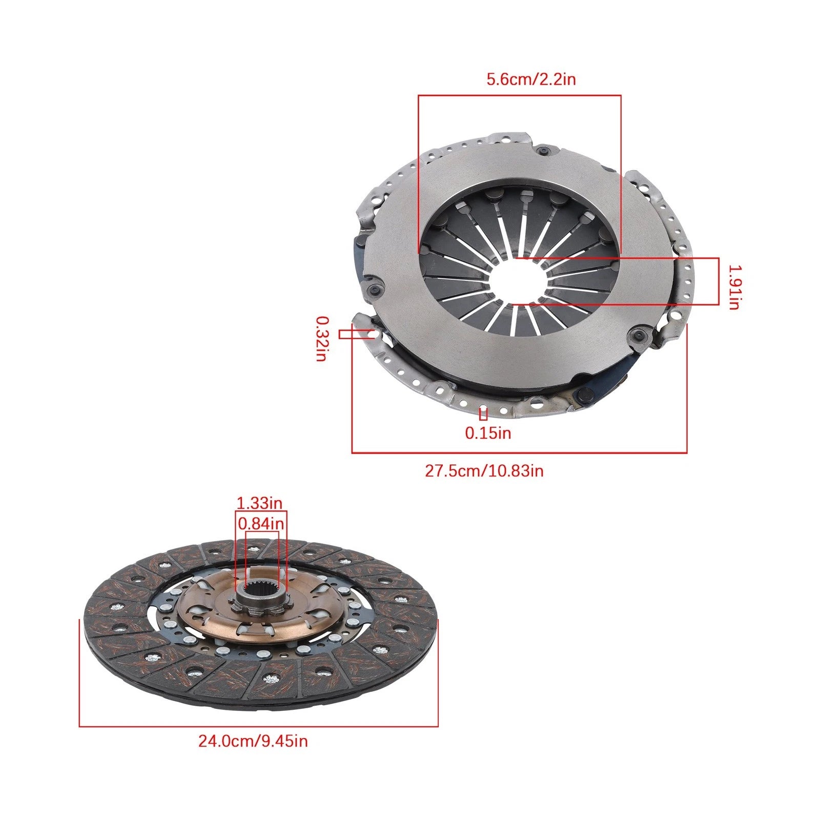 Clutch Kit for VW Golf Jetta Beetle Passat TT Quattro L4 2.0L