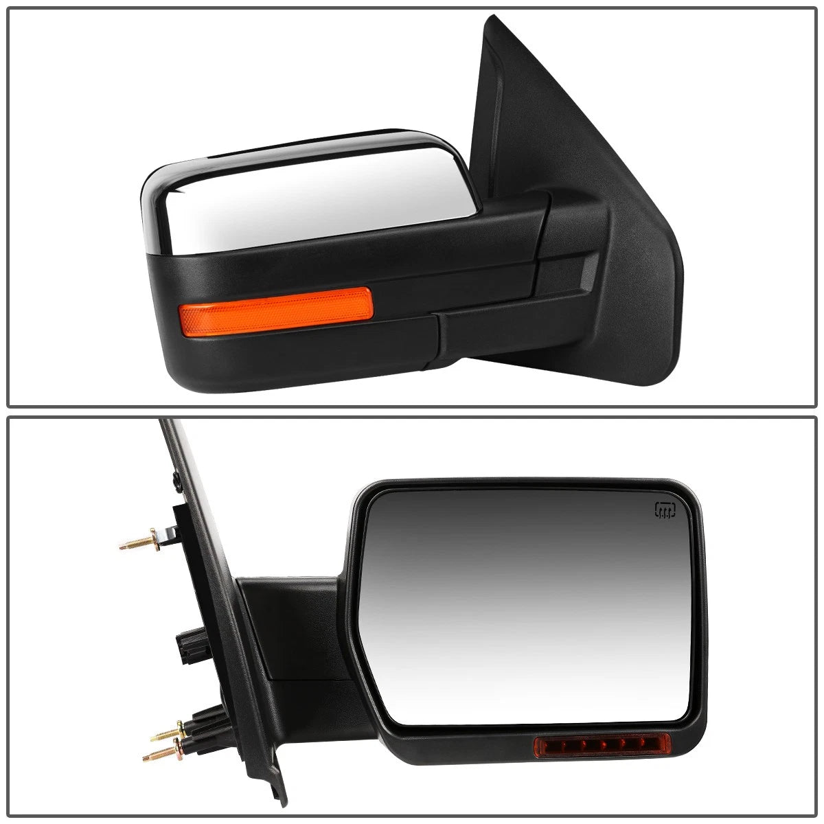 LED Chrome Side Mirror for Ford F150 (2004–2014) Right Passenger Side