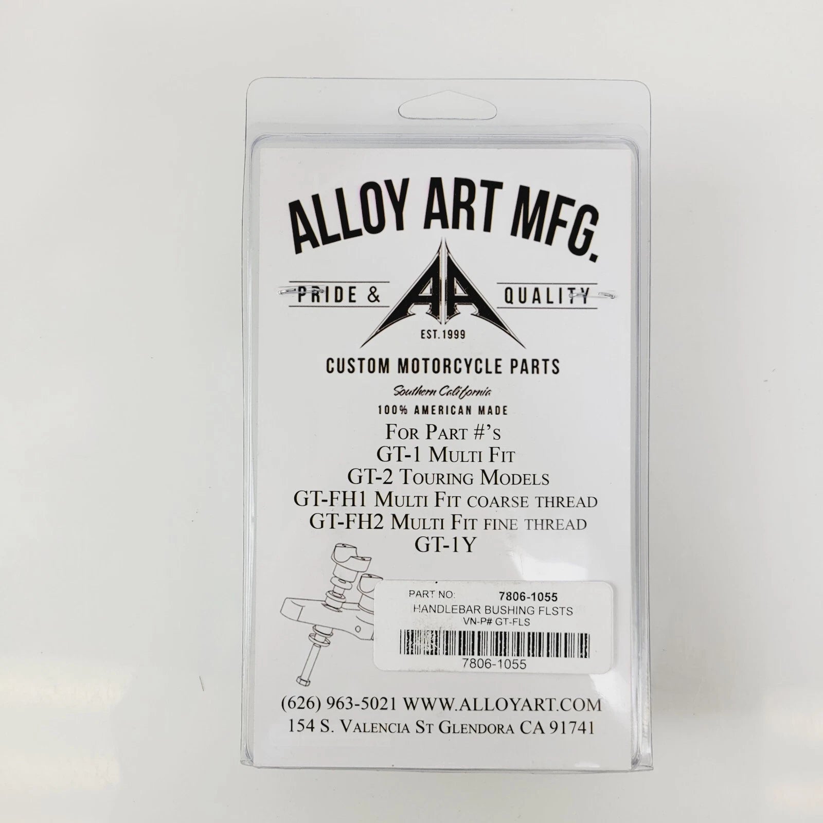 Alloy Art Handlebar Bushing for Harley Softail (FLSTS 7806-1055)