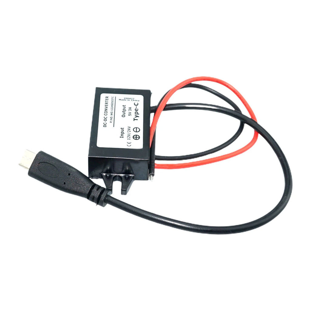 DC-DC Step Down Converter 12V/24V to 5V USB Type-C Power Adapter
