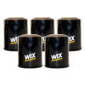 Set of 5 Wix Engine Oil Filters for Ford Kia Mazda Polaris L4