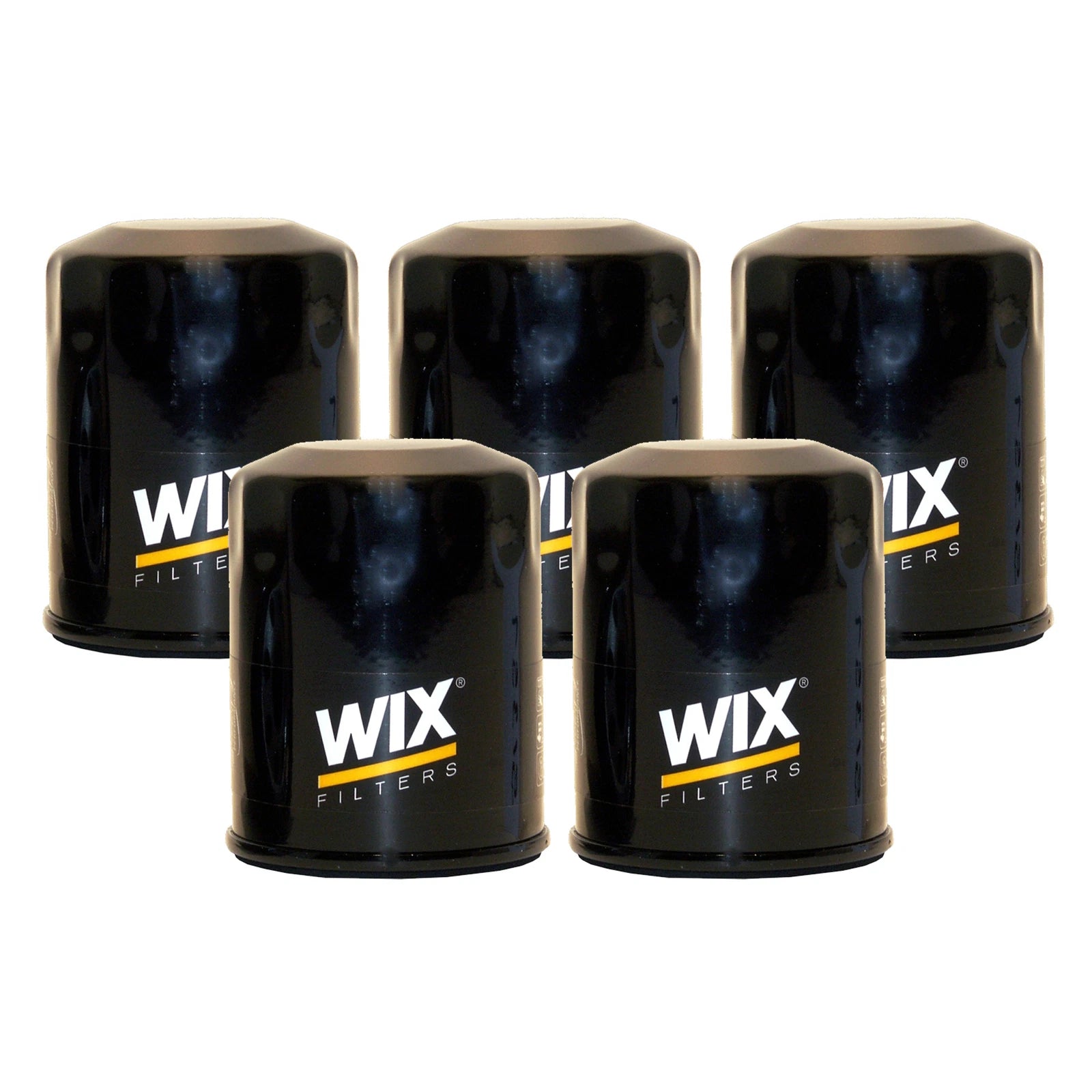 Set of 5 Wix Engine Oil Filters for Ford Kia Mazda Polaris L4