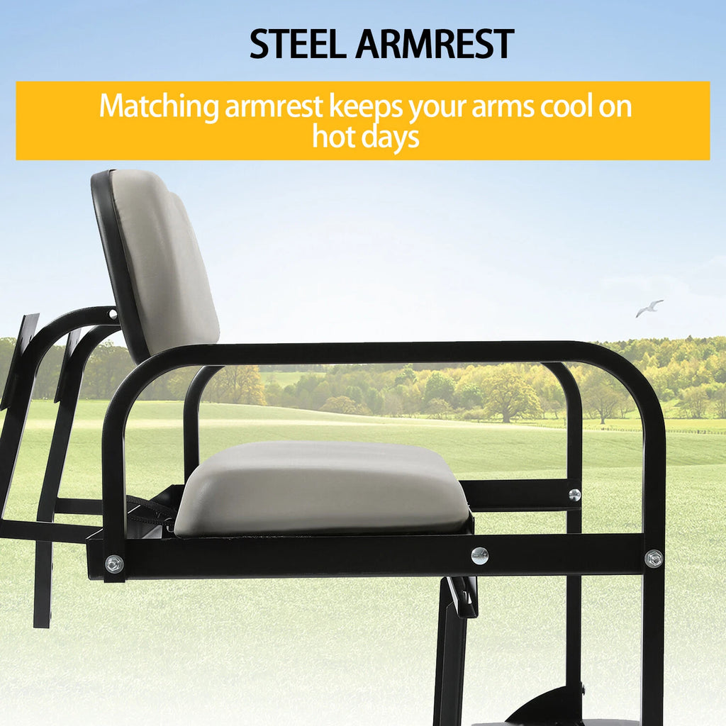Folding Steel Frame Flip Rear Back Seat for EZGO Marathon (Pre-1994)