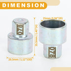 Wheel Lock Lug Nut Antitheft Screw Key Socket for BMW MINI COOPER